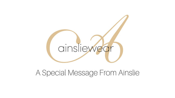 A Special Message From Ainslie