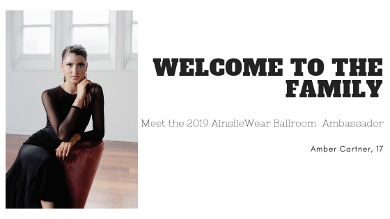 Meet our 2019 AinslieWear Ballroom Ambassador - Amber Cartner