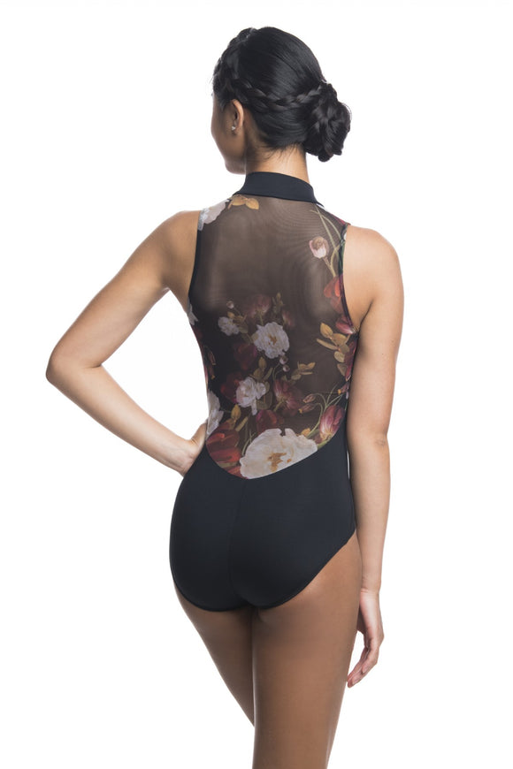Zip Front with Autumn Bloom Print - AW1062AB