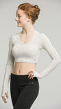 Long Sleeve Crop Top in Jersey - AW318